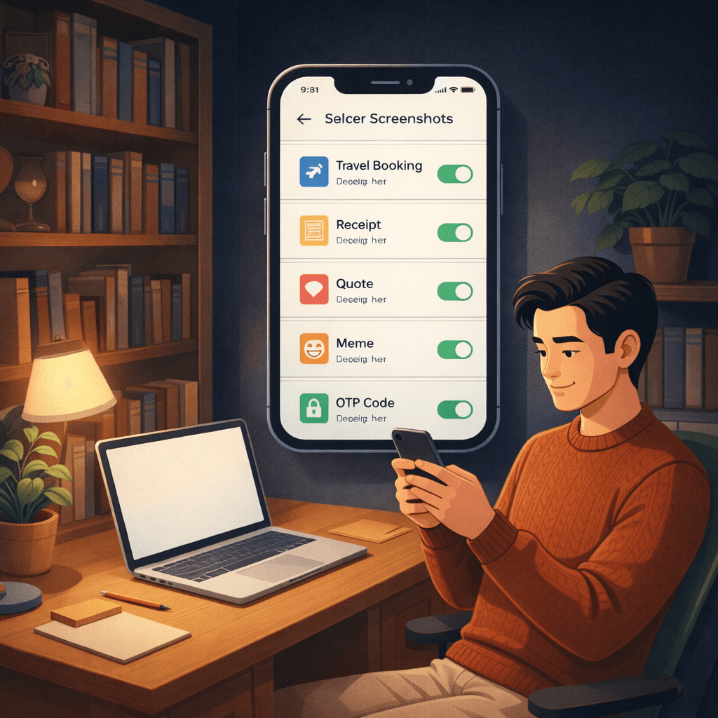 Gennemgang af skærmbilleder før sletning