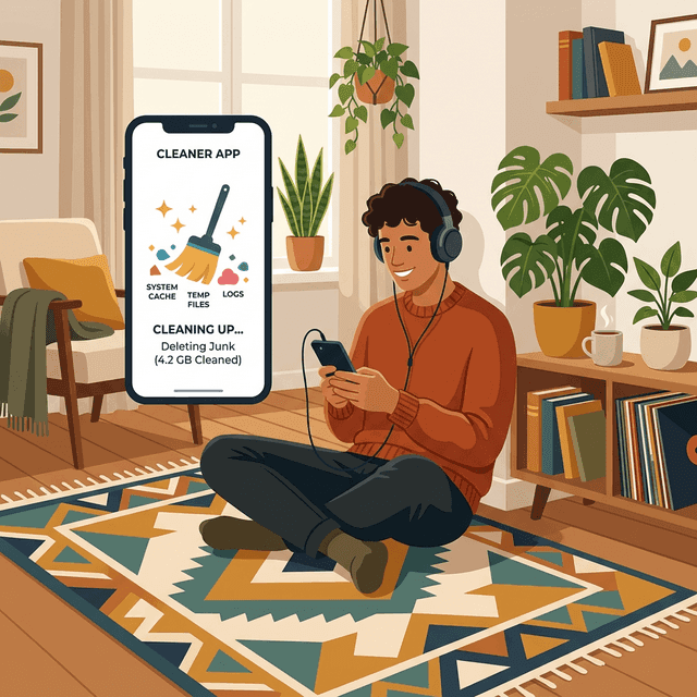 How to wipe unnecessary hidden app caches and files
