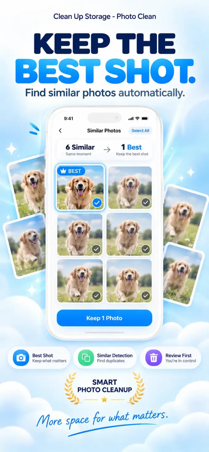 Photo Cleaner - Storage Space interface