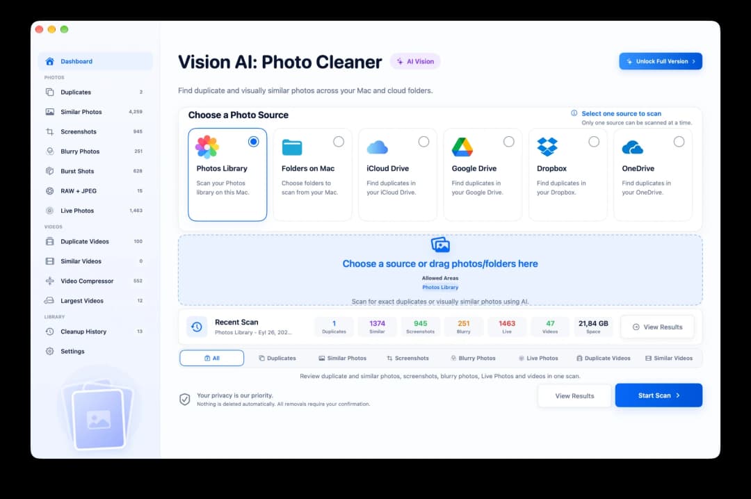 Vision AI: Photo Cleaner