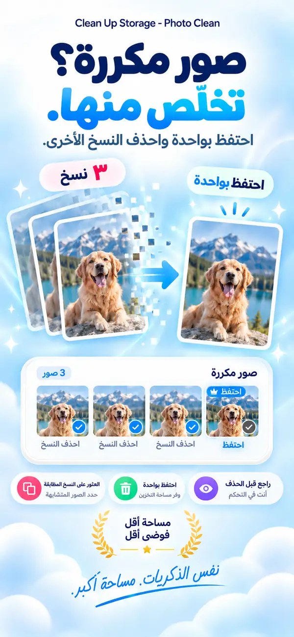 ثلاث نسخ من الصورة نفسها؟ احتفظ بواحدة.