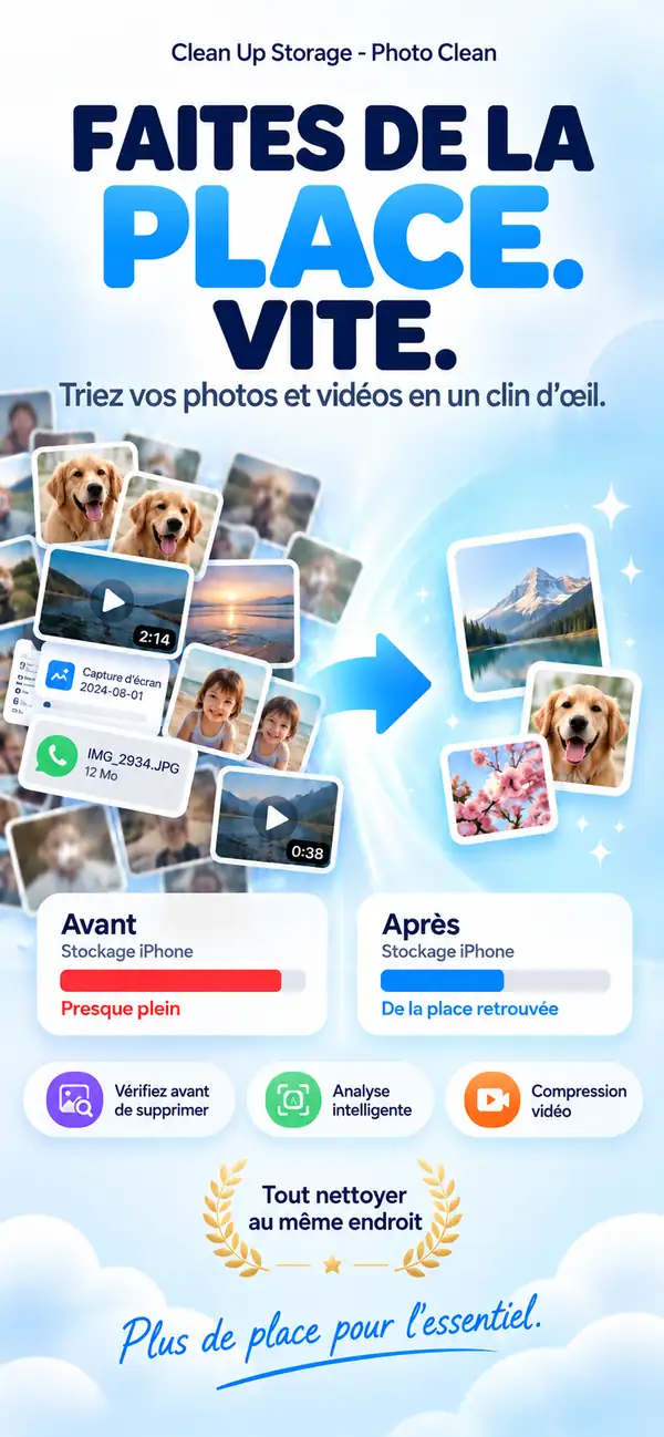 Téléchargez Photo Cleaner - Storage Space pour iPhone