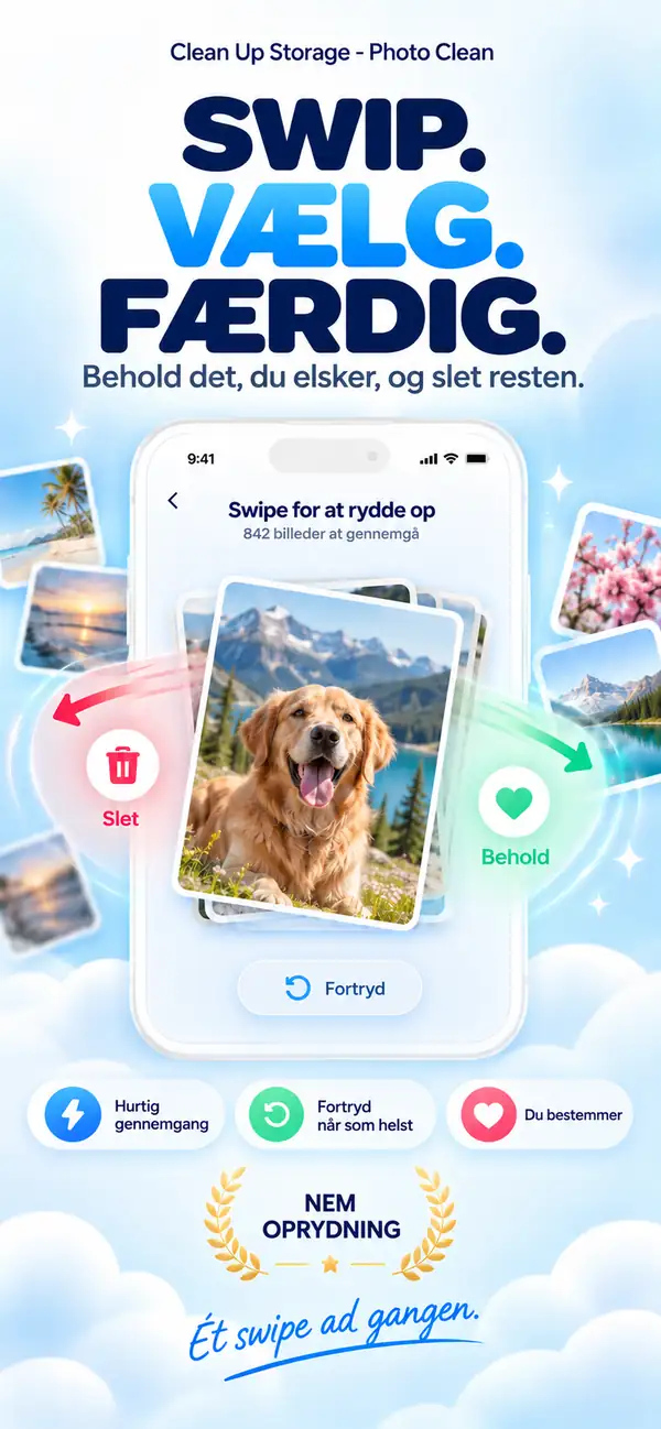 Swipe for at rydde op