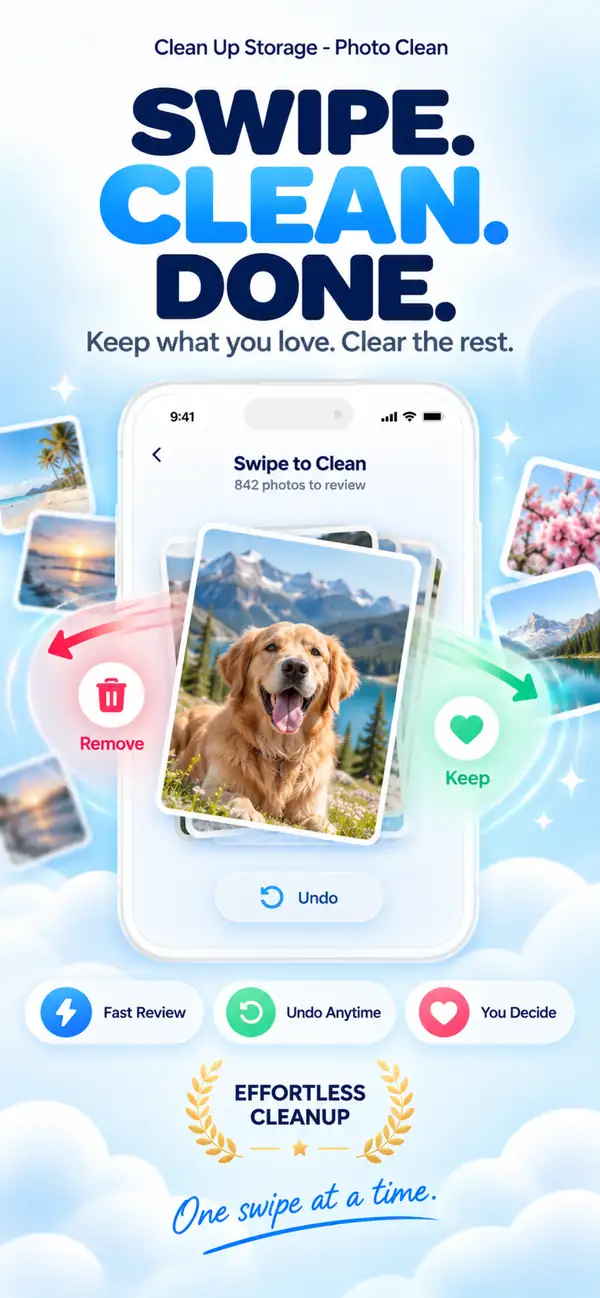 Swipe to clean