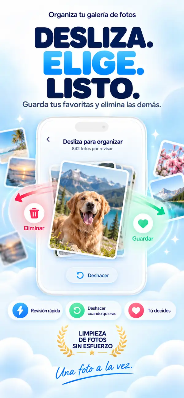 Desliza para limpiar