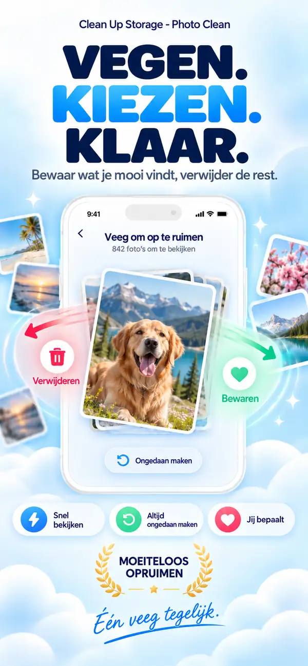 Vegen om op te ruimen