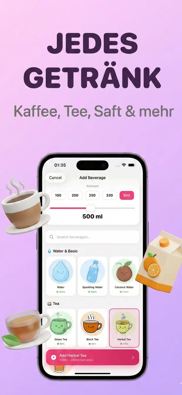 Verfolgen Sie jedes Getränk